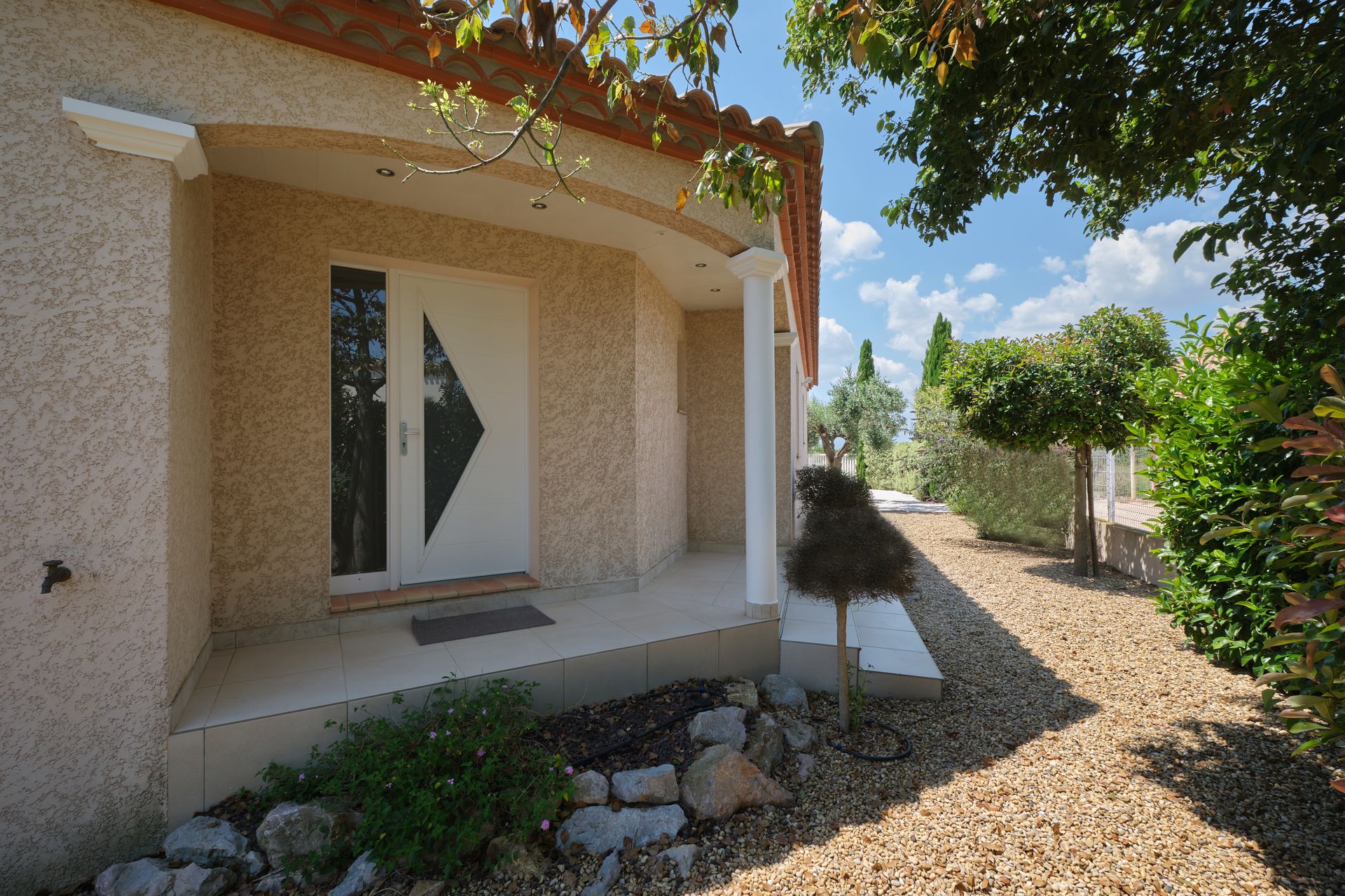 Façade de la villa